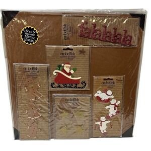 Embellish Your Story by Roeda for Demdaco Gold Board Santa Christmas Lot of 6